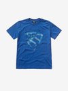 Blauer - T-SHIRT WITH BRUSHED SHIELD - Very Blue - Blauer