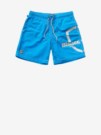 BOXER SWIMSUIT WITH BLAUER SHIELD
