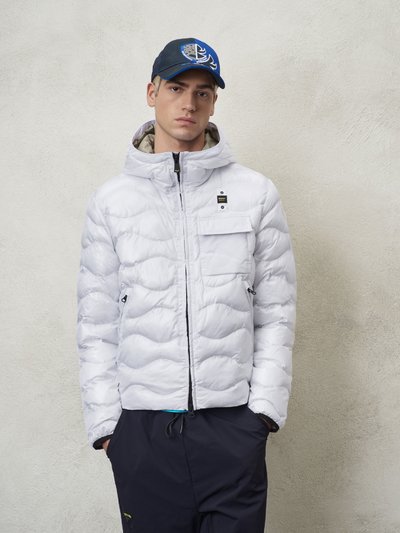 GABRIEL WAVE QUILTED DOWN JACKET WITH HOOD
