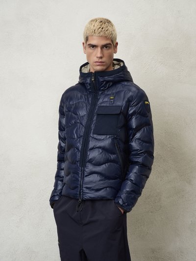 GABRIEL WAVE QUILTED DOWN JACKET WITH HOOD