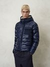 Blauer - GABRIEL WAVE QUILTED PADDED JACKET WITH HOOD - Blue - Blauer