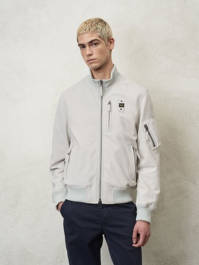 ROWAN SUEDE-EFFECT BOMBER JACKET