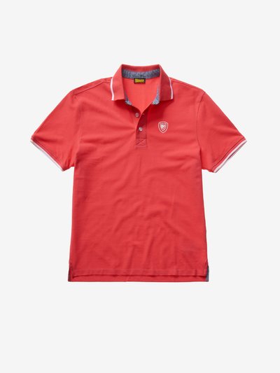 POLO WITH CHAMBRAY INSERTS_1