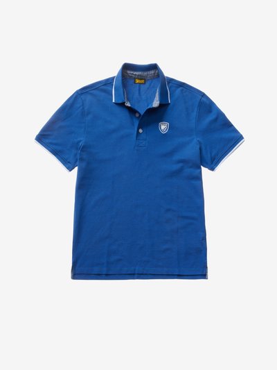 POLO WITH CHAMBRAY INSERTS_1