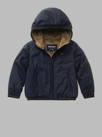 BABY JACKET WITH FAUX FUR LINING EDITH - Blauer