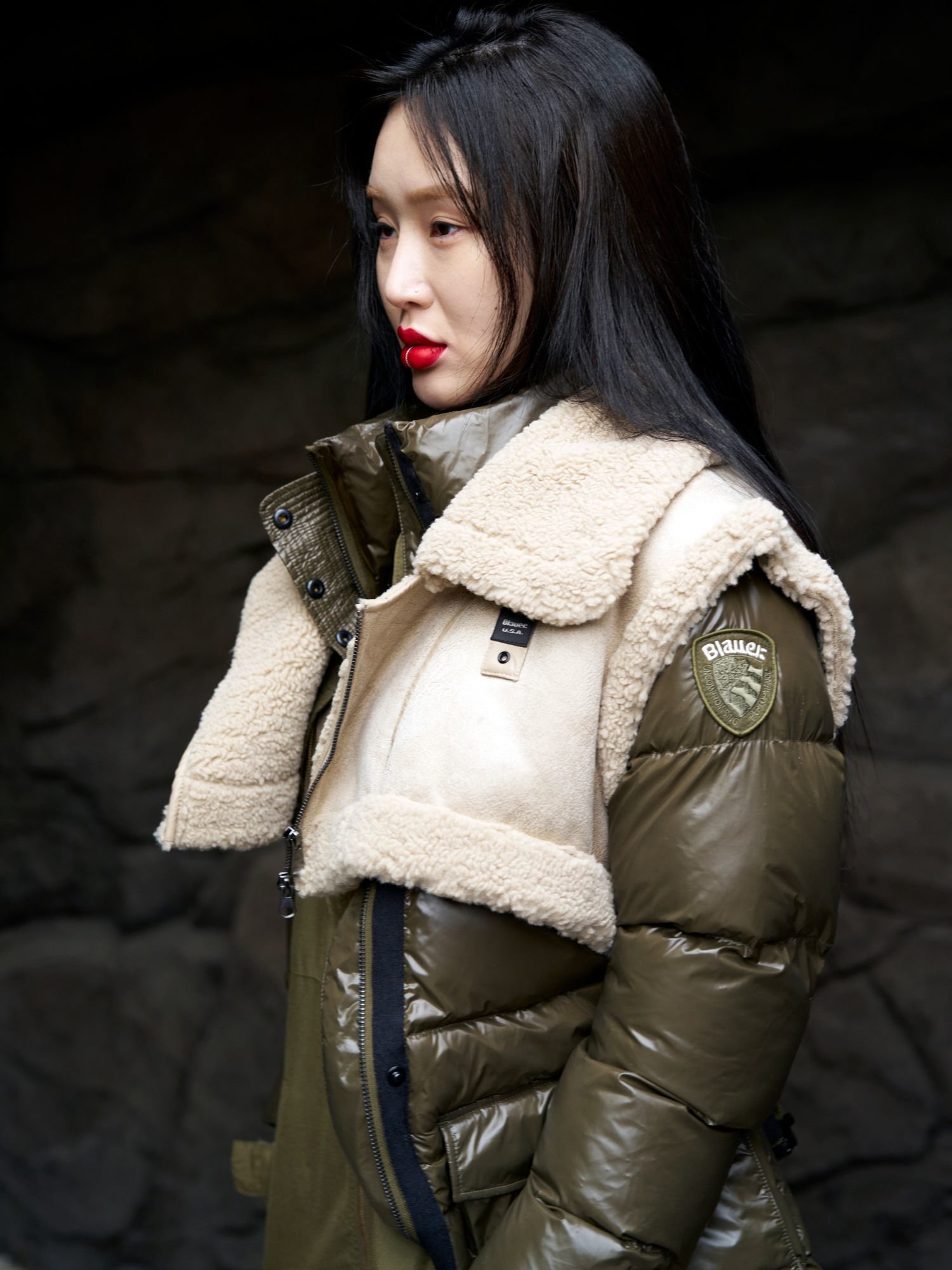 Weste Blauer Usa Jacke Gelb BLAUER 21SBLDC03022-005050 Mantel