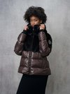 Blauer - NYLON JACKET WITH FAUX FUR TACOMA - Brown Java - Blauer