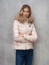 Blauer - STRIPED DOWN JACKET ARCADIA - Pink 497 Inside Mist Grey - Blauer