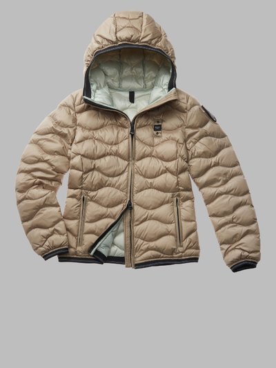 WAVE PATTERN DOWN JACKET CAMELIA_1