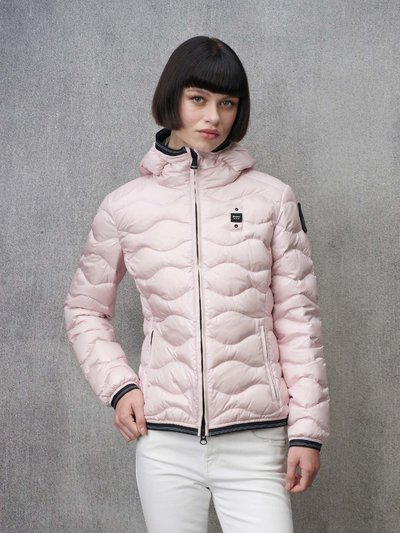 WAVE PATTERN DOWN JACKET CAMELIA