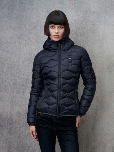 WAVE PATTERN DOWN JACKET CAMELIA