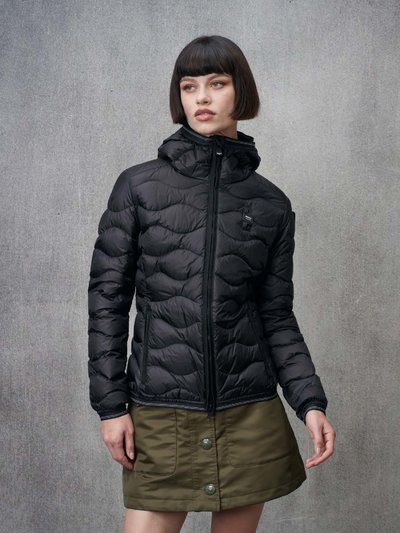 WAVE PATTERN DOWN JACKET CAMELIA