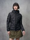 Blauer - WAVE PATTERN DOWN JACKET CAMELIA - Black Inside Celeste Brine - Blauer