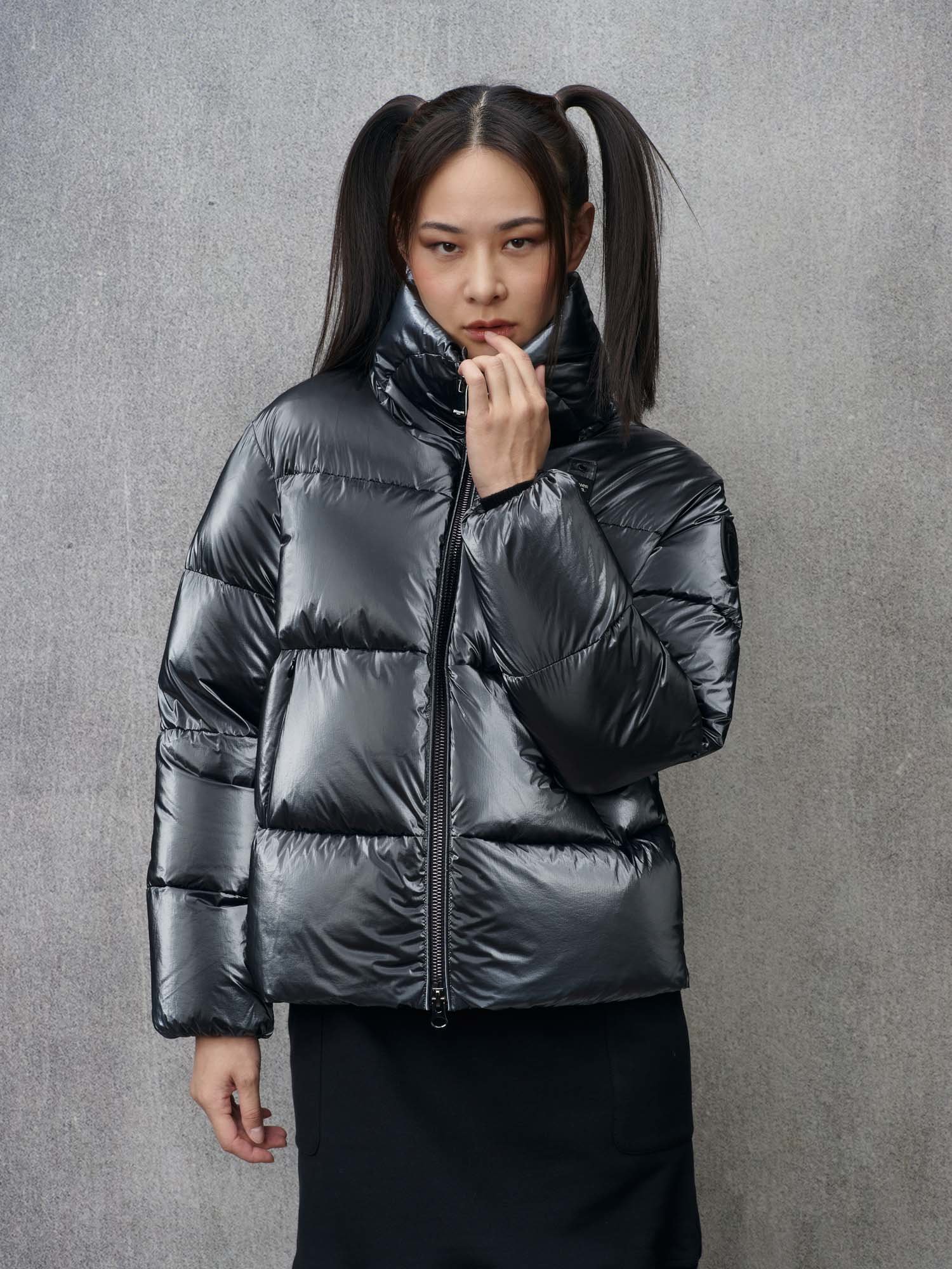 Puffy pullover jacket online