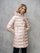 Blauer - LANGER DAUNENMANTEL MIT STREIFEN AGNES - Pink 497 Inside Mist Grey - Blauer