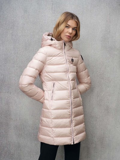 LONG STRIPED DOWN JACKET AGNES