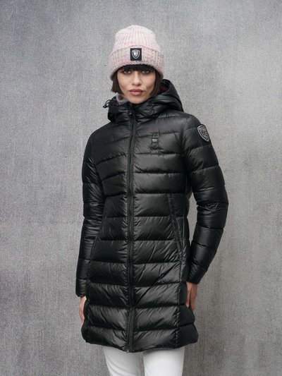 LONG STRIPED DOWN JACKET AGNES