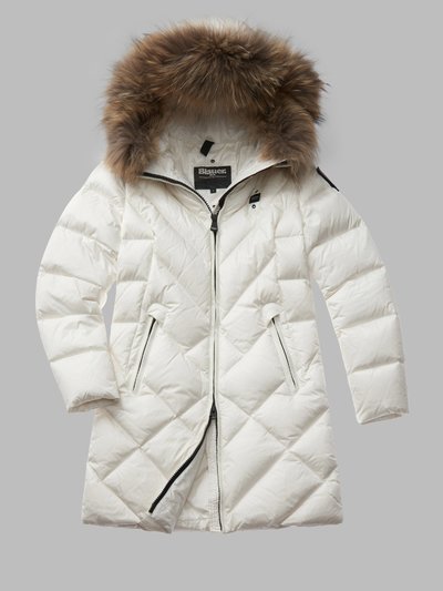 LANGE DAUNENJACKE MIT GEOMETRISCHEN LINIEN ALTHEA_1