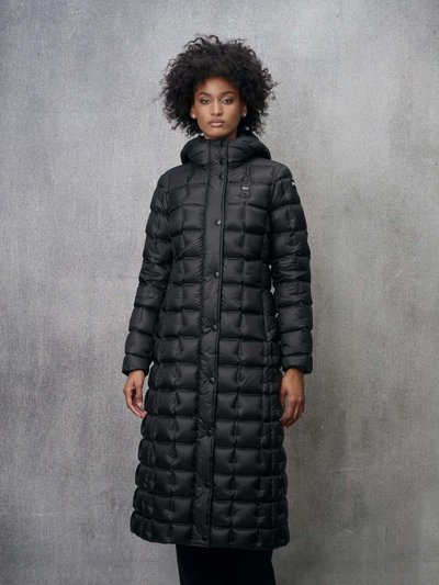 LONG CHECKED DOWN JACKET KALADA