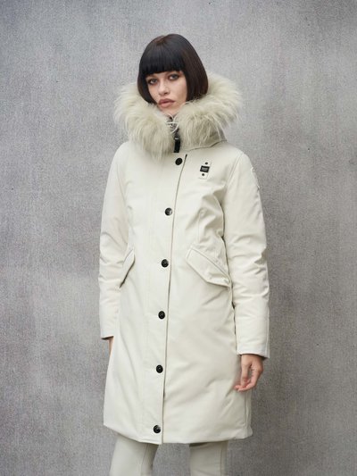 PARKA IN NEOPRENE CON PELLICCIA PAGE