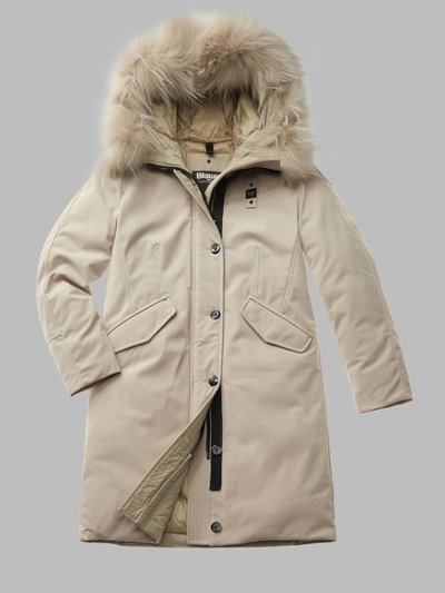 NEOPRENE PARKA WITH FUR PAGE_1