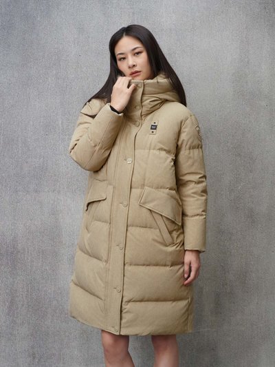 LONG MELANGE DOWN JACKET LUCY