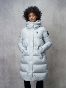 Blauer - DOUDOUNE LONGUE EN NYLON LENA - Blue 975 Inside Mist Grey - 1