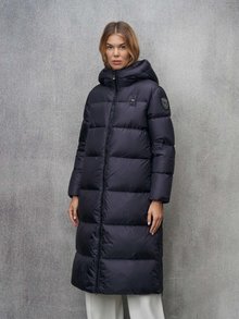 Blauer - DOUDOUNE LONGUE AVEC CAPUCHE CELIA - Blue Inside Blue 975 - 1