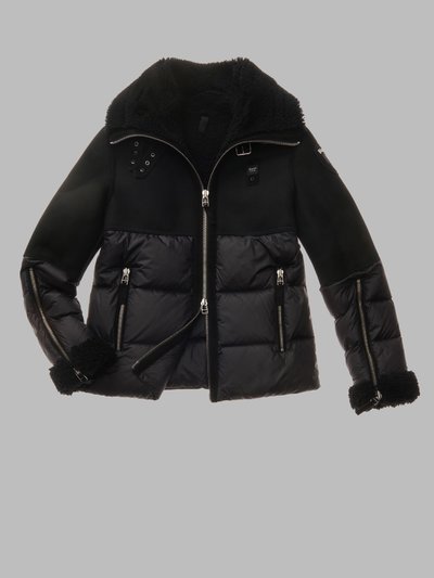 BLOUSON EN MOUTON ET NYLON DANA_1