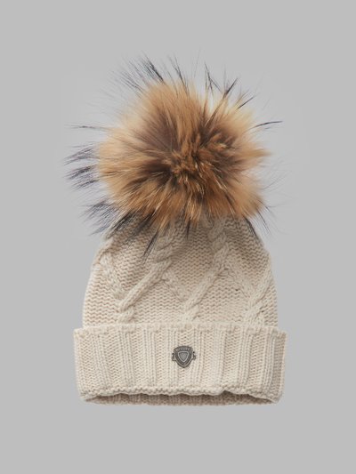 HAT WITH BRAIDS AND POM POM - Blauer