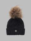 Blauer - HAT WITH BRAIDS AND POM POM - Black - Blauer