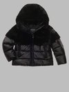 Blauer - VESTE EN NYLON AVEC FAUSSE FOURRURE TACOMA JUNIOR - Black - Blauer