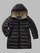 Blauer - LONG JACKET WITH ECO PADDING ADELAIDE JUNIOR - Black Inside Beige 301 - Blauer