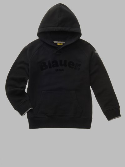 FELPA CHIUSA CON CAPPUCCIO ACADEMY JUNIOR - Blauer