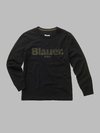 Blauer - T-SHIRT MANCHES LONGUES ALDO JUNIOR - Black - Blauer