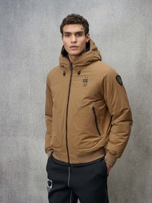 Blauer - BLOUSON MILITAIRE AVEC CAPUCHE MOREY - Hazelnut - 1