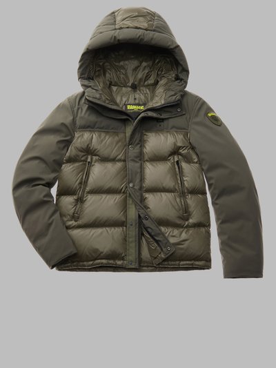 NYLON AND NEOPRENE DOWN JACKET BROOK_1