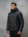 Blauer - GEKLEBTE KARIERTE DAUNENJACKE CASPAR - Black - Blauer