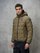 Blauer - CHECKERED DOWN JACKET DALIN - Pine Cone Green - Blauer