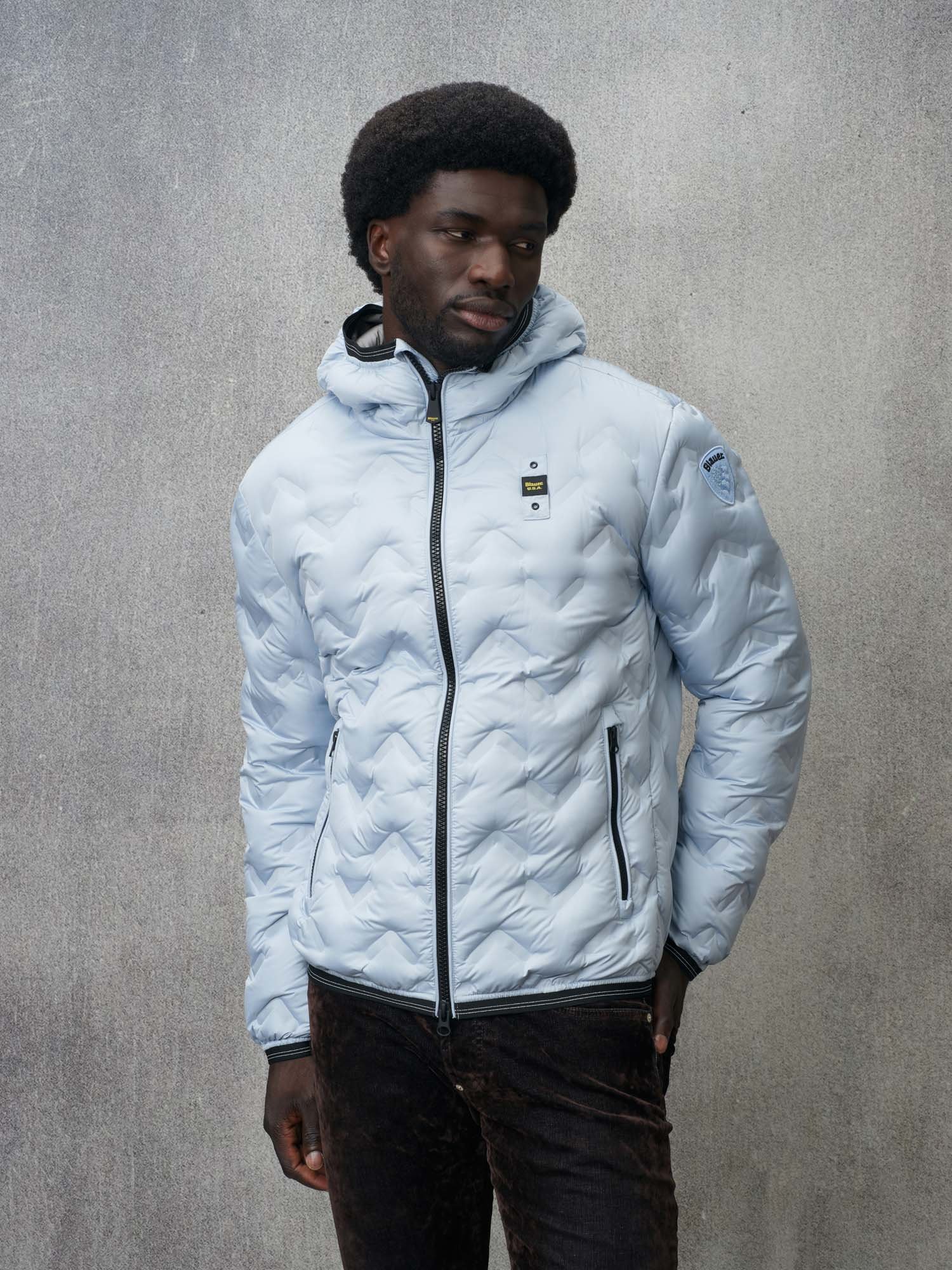 Giubbino Blauer Bianco Blauer Primaverile Giubbotto Uomo Giubbino