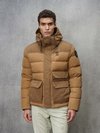 Blauer - NYLON CREASE DOWN JACKET SAYWARD - Hazelnut - Blauer