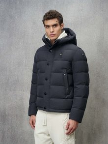 Blauer - SPORTY QUILTED JACKET DEAN - Melange Dark Blue - 1
