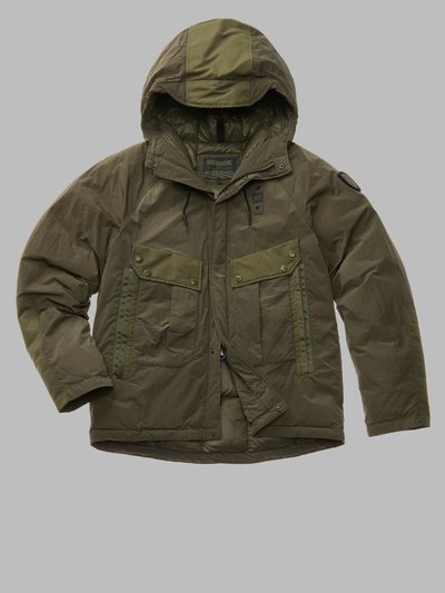 MULTI-POCKET NYLON CREASE DOWN JACKET RUGGLES_1