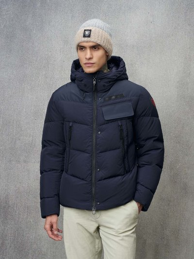 DOWN JACKET IN NYLON AND TASLAN FINCH_