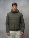 Blauer - CHAQUETA REVERSIBLE DE NEOPRENO BALLARD - Pine Cone Green - Blauer