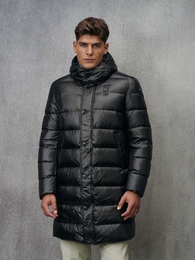 LONG QUILTED JACKET WITH HOOD CARVER