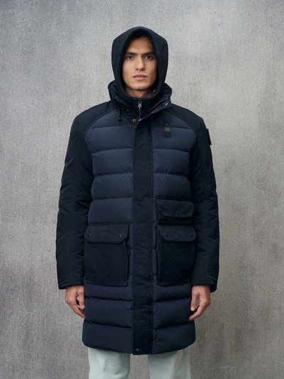 NYLON CREASE DOWN COAT SCHILLER - Blauer