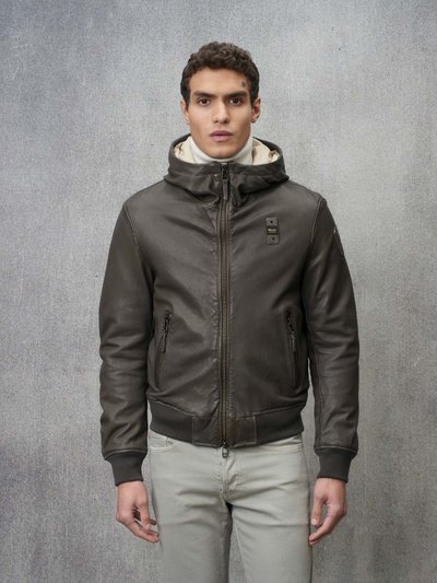 BOMBER CON CAPPUCCIO ALDER - Blauer