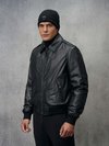 Blauer - BOMBER  COLLO A CAMICIA ALLEN - Nero - Blauer