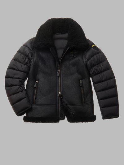 DOWN JACKET WITH SHEEPSKIN FRONT FENNER_1